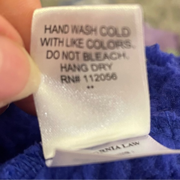 Zenana Royal Blue Sherpa Jacket Size Large - Picture 6 of 7